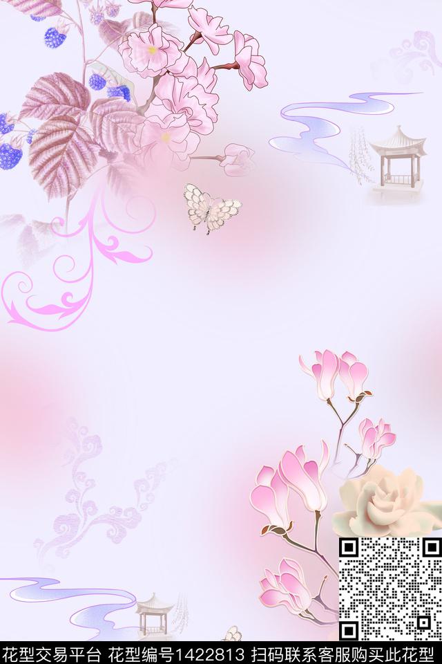 连衣裙女装旗袍传统印花华亿平台下载（图片编号: 1422813） - 瓦栏（Walan）