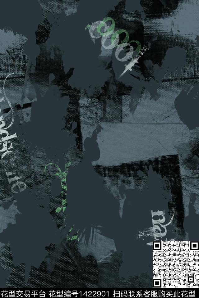 几何男装满版花字母传统印花华亿平台下载（图片编号: 1422901） - 瓦栏（Walan）