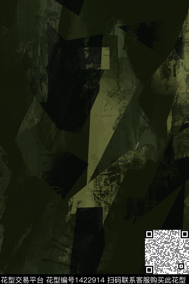 几何男装满版花字母传统印花华亿平台下载（图片编号: 1422914） - 瓦栏（Walan）