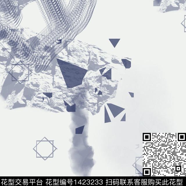 几何数码华亿平台扎染华亿平台数码印花华亿平台下载（图片编号: 1423233） - 瓦栏（Walan）