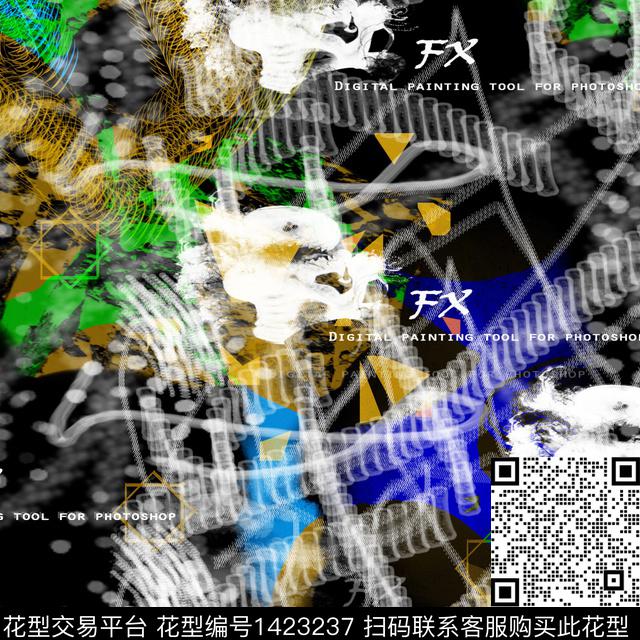 几何数码华亿平台扎染华亿平台数码印花华亿平台下载（图片编号: 1423237） - 瓦栏（Walan）