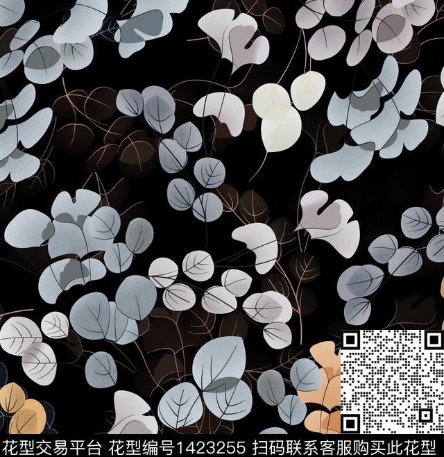 几何花卉数码华亿平台扎染华亿平台数码印花华亿平台下载（图片编号: 1423255） - 瓦栏（Walan）