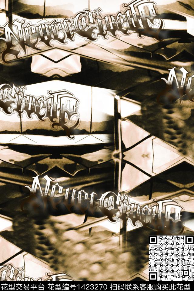 几何趋势华亿平台时尚数码印花华亿平台下载（图片编号: 1423270） - 瓦栏（Walan）