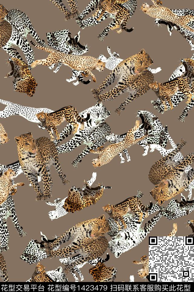 动物趣味秋冬华亿平台数码印花华亿平台下载（图片编号: 1423479） - 瓦栏（Walan）