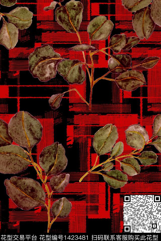 几何抽象艺术数码印花华亿平台下载（图片编号: 1423481） - 瓦栏（Walan）