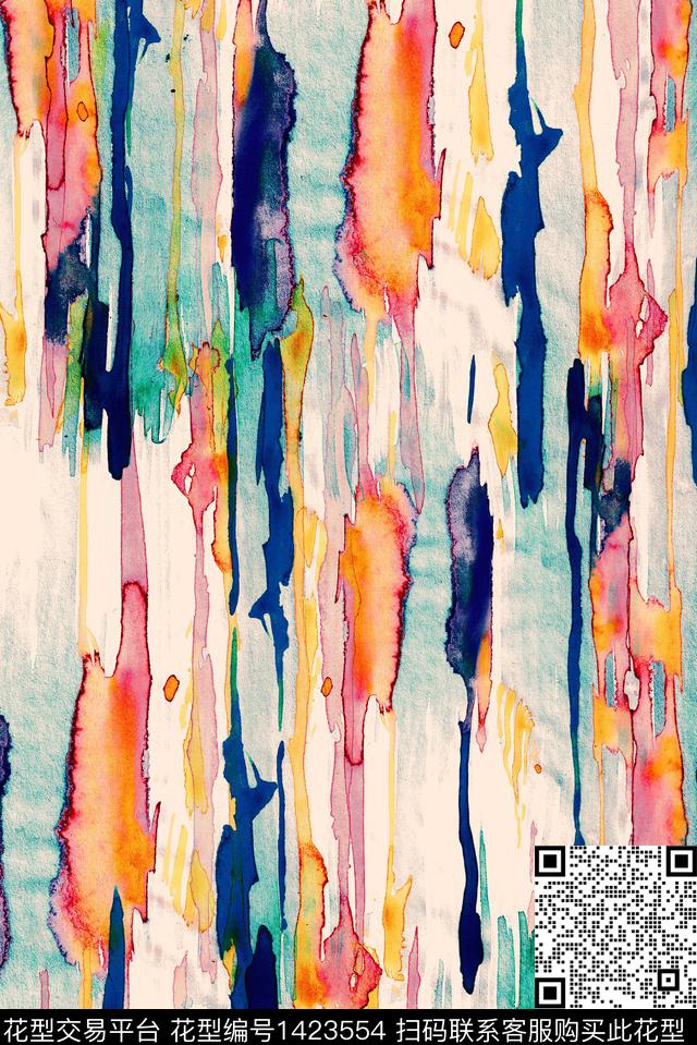 几何格子抽象数码印花华亿平台下载（图片编号: 1423554） - 瓦栏（Walan）