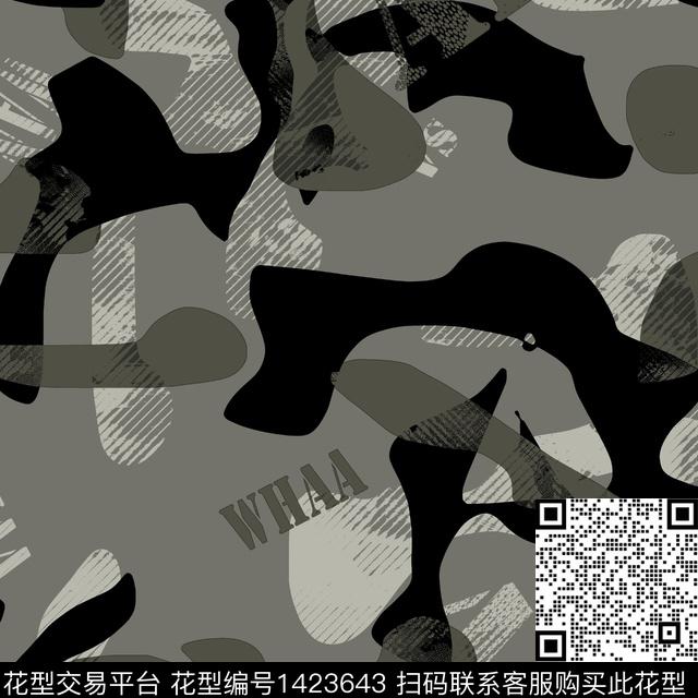 纸印花几何男装传统印花华亿平台下载（图片编号: 1423643） - 瓦栏（Walan）