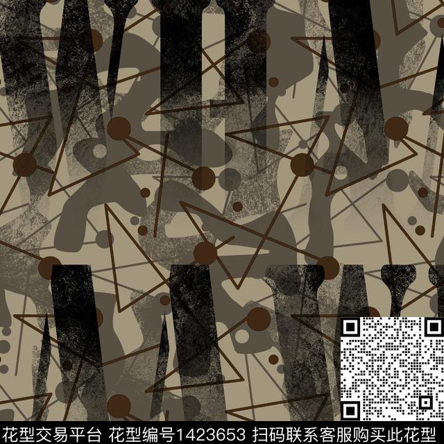 纸印花几何男装传统印花华亿平台下载（图片编号: 1423653） - 瓦栏（Walan）