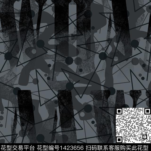 纸印花几何男装传统印花华亿平台下载（图片编号: 1423656） - 瓦栏（Walan）