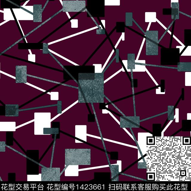 纸印花几何男装传统印花华亿平台下载（图片编号: 1423661） - 瓦栏（Walan）