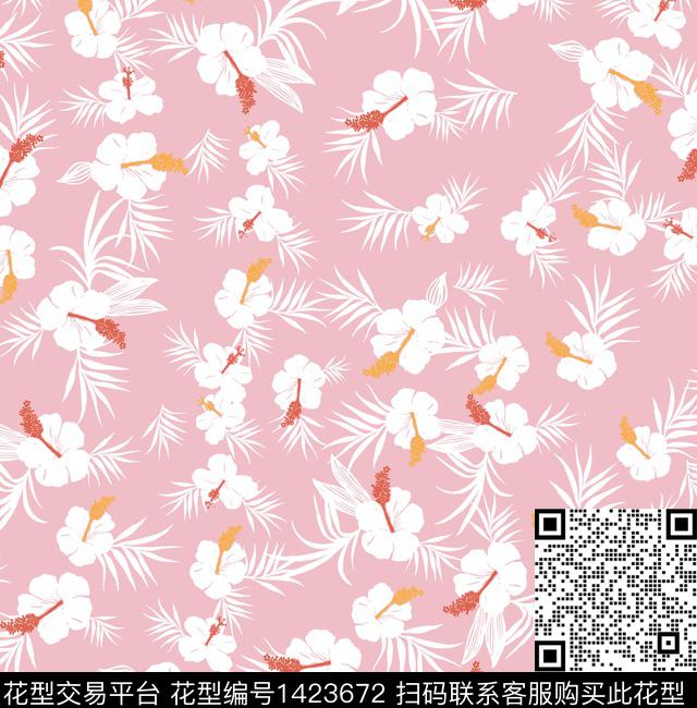 爱心小碎花清新风传统印花华亿平台下载（图片编号: 1423672） - 瓦栏（Walan）