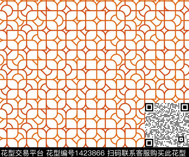 时尚抽象艺术传统印花华亿平台下载（图片编号: 1423866） - 瓦栏（Walan）