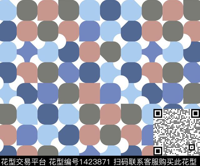 时尚抽象艺术传统印花华亿平台下载（图片编号: 1423871） - 瓦栏（Walan）