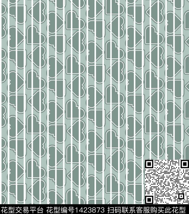 几何时尚抽象传统印花华亿平台下载（图片编号: 1423873） - 瓦栏（Walan）