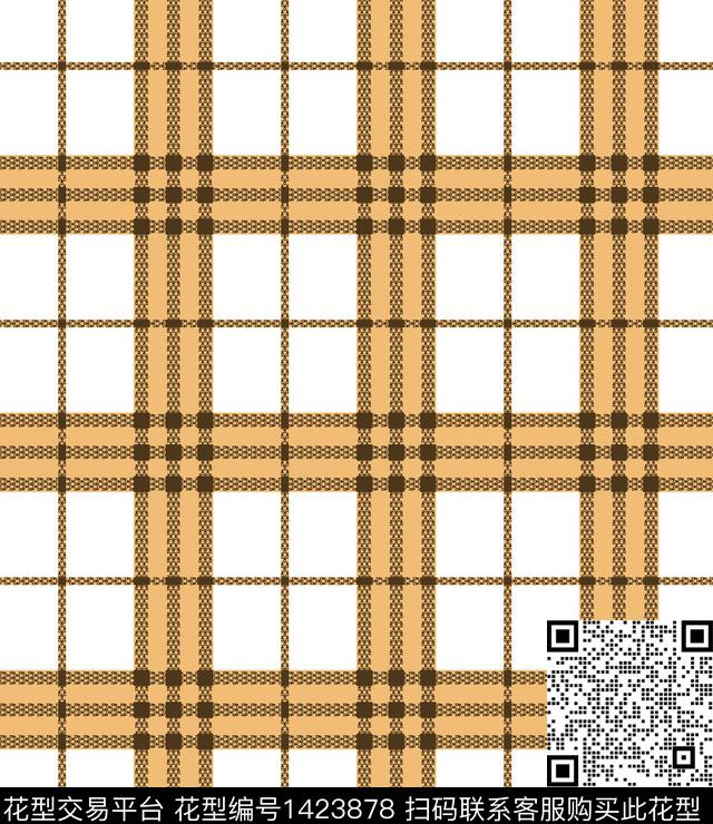 简约格子大牌风传统印花华亿平台下载（图片编号: 1423878） - 瓦栏（Walan）