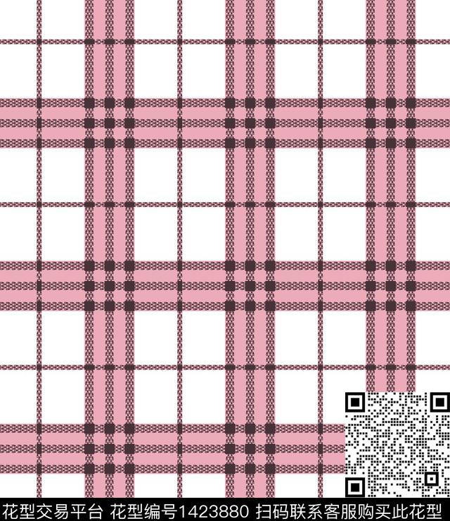 简约格子大牌风传统印花华亿平台下载（图片编号: 1423880） - 瓦栏（Walan）