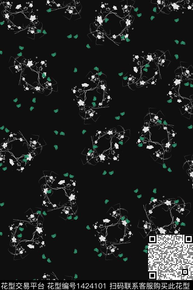 趋势华亿平台简约小清新数码印花华亿平台下载（图片编号: 1424101） - 瓦栏（Walan）