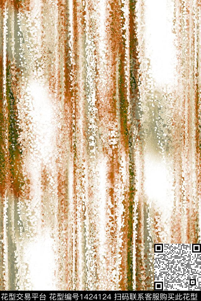 黑白条纹肌理扎染华亿平台数码印花华亿平台下载（图片编号: 1424124） - 瓦栏（Walan）