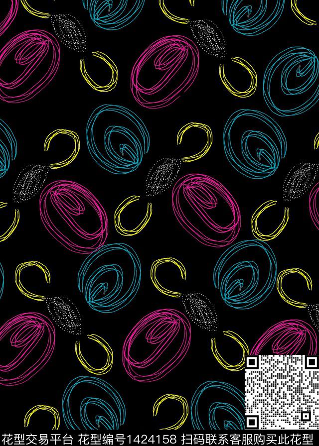 时尚肌理女装传统印花华亿平台下载（图片编号: 1424158） - 瓦栏（Walan）