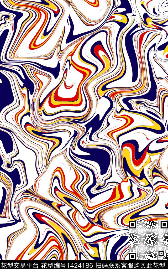 抽象审年轻女性传统印花华亿平台下载（图片编号: 1424186） - 瓦栏（Walan）