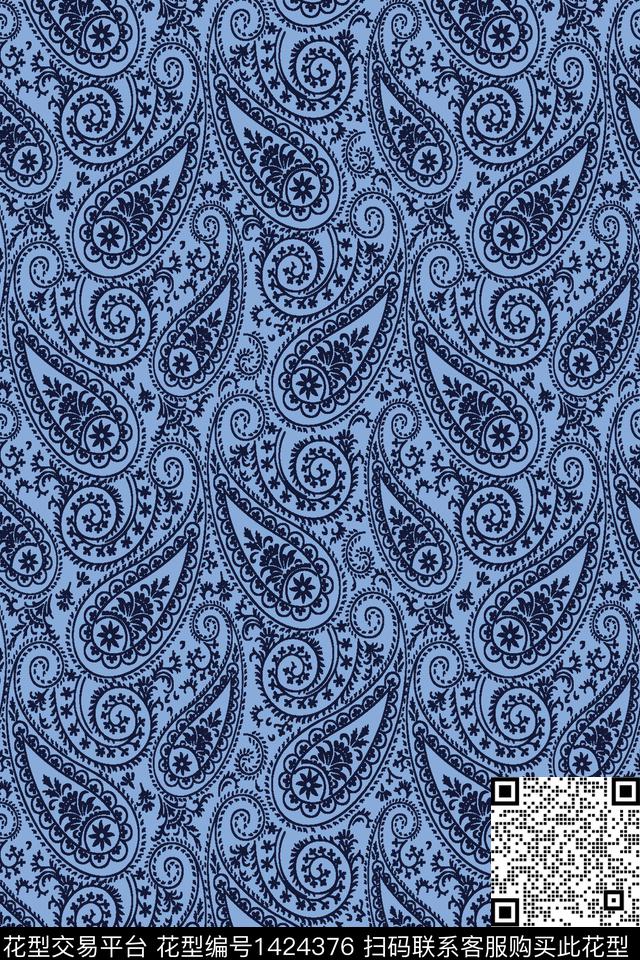 大牌风衬衫牛仔数码印花华亿平台下载（图片编号: 1424376） - 瓦栏（Walan）