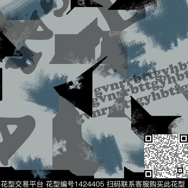 纸印花几何男装传统印花华亿平台下载（图片编号: 1424405） - 瓦栏（Walan）