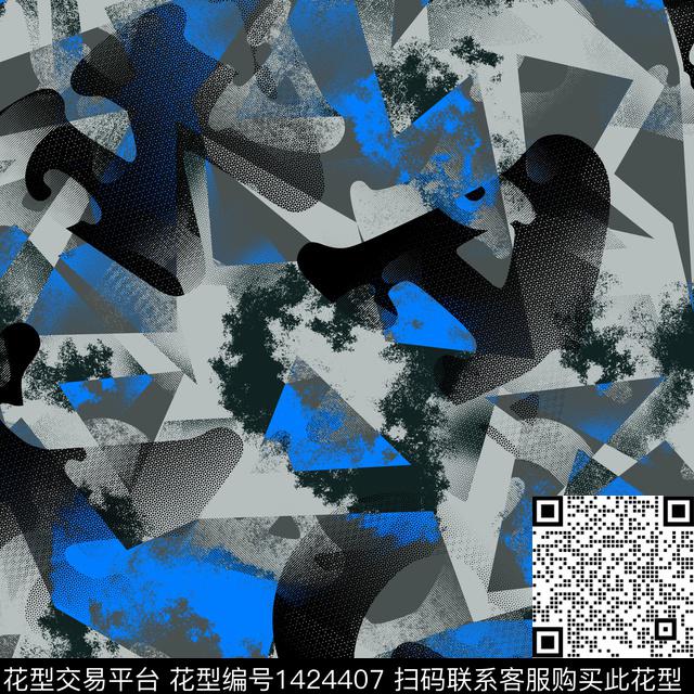 纸印花几何男装传统印花华亿平台下载（图片编号: 1424407） - 瓦栏（Walan）