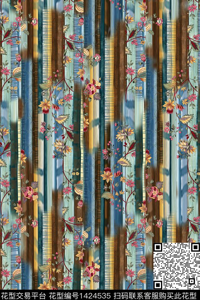 连衣裙女装旗袍数码印花华亿平台下载（图片编号: 1424535） - 瓦栏（Walan）