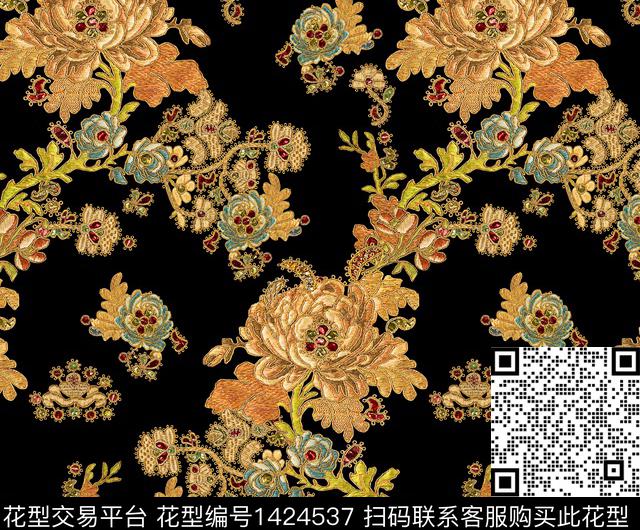 连衣裙女装旗袍数码印花华亿平台下载（图片编号: 1424537） - 瓦栏（Walan）