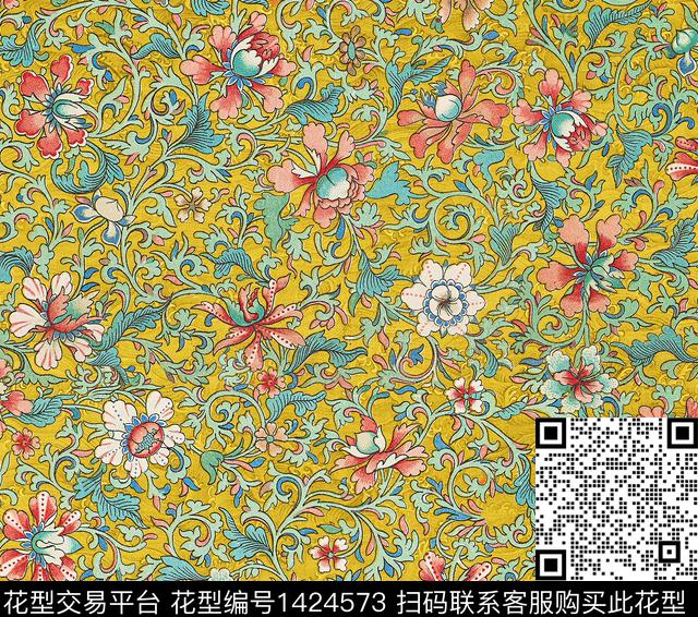 女装香云纱中国风数码印花华亿平台下载（图片编号: 1424573） - 瓦栏（Walan）