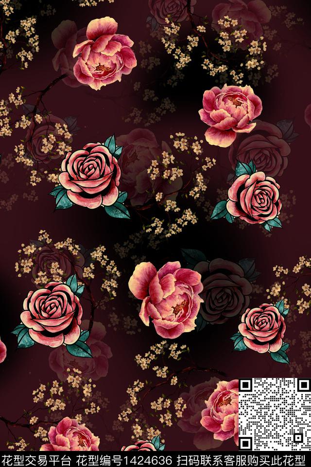 连衣裙女装香云纱传统印花华亿平台下载（图片编号: 1424636） - 瓦栏（Walan）