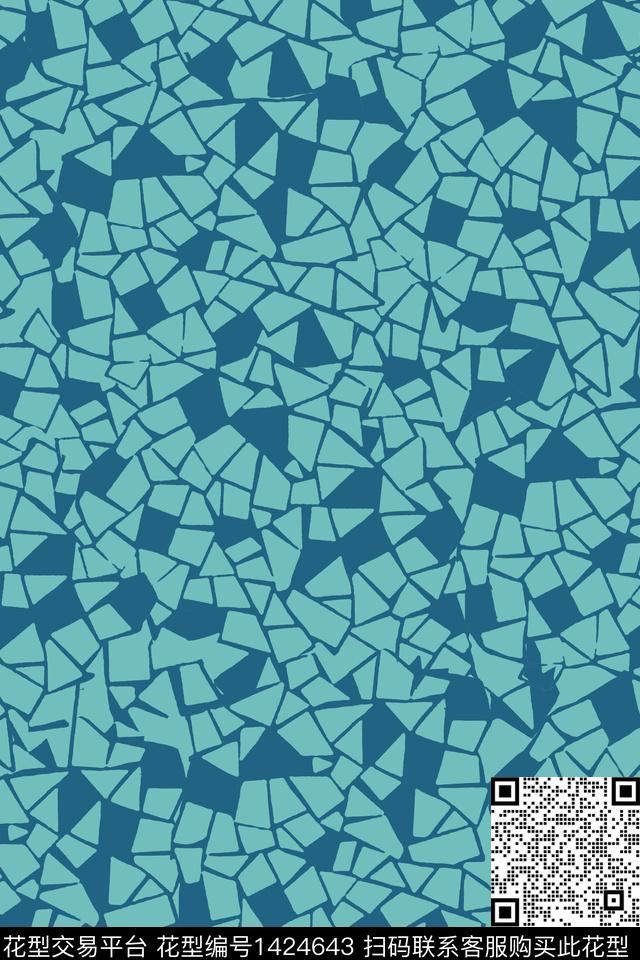 几何数码印花华亿平台下载（图片编号: 1424643） - 瓦栏（Walan）