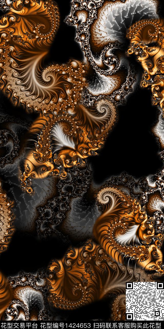 几何民族风抽象数码印花华亿平台下载（图片编号: 1424653） - 瓦栏（Walan）