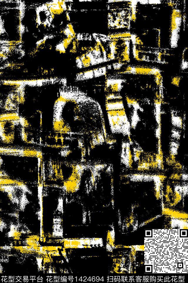 复古纹理大牌风传统印花华亿平台下载（图片编号: 1424694） - 瓦栏（Walan）