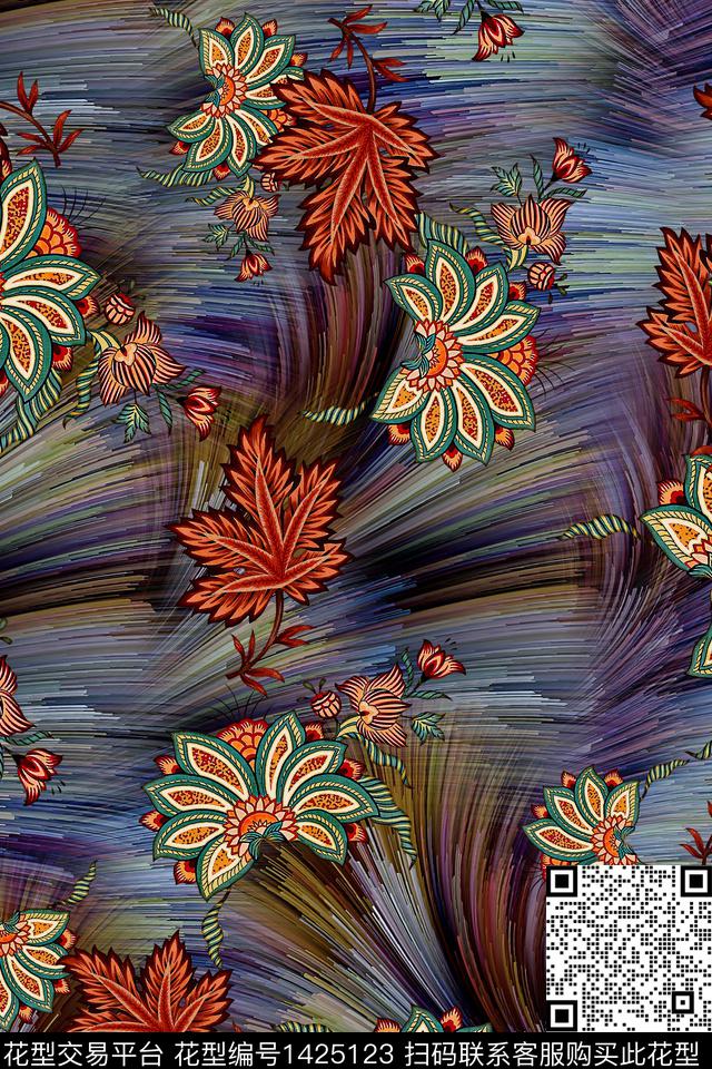 连衣裙女装香云纱传统印花华亿平台下载（图片编号: 1425123） - 瓦栏（Walan）