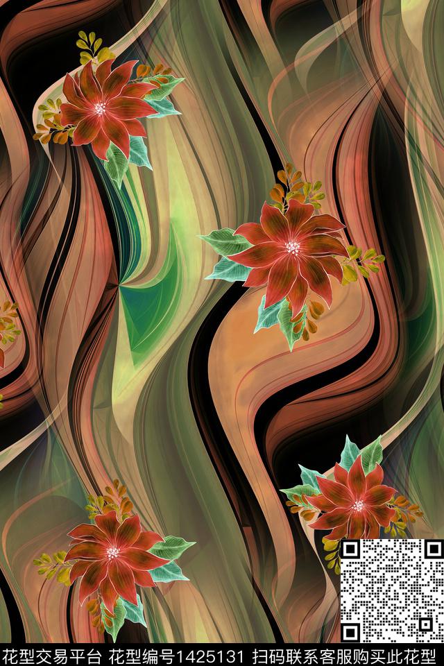 连衣裙女装香云纱传统印花华亿平台下载（图片编号: 1425131） - 瓦栏（Walan）