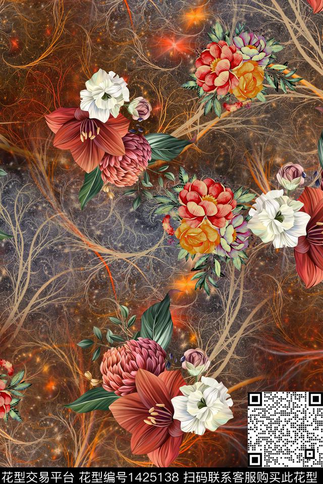 连衣裙女装香云纱传统印花华亿平台下载（图片编号: 1425138） - 瓦栏（Walan）