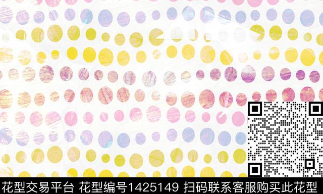 涂鸦几何中国风数码印花华亿平台下载（图片编号: 1425149） - 瓦栏（Walan）