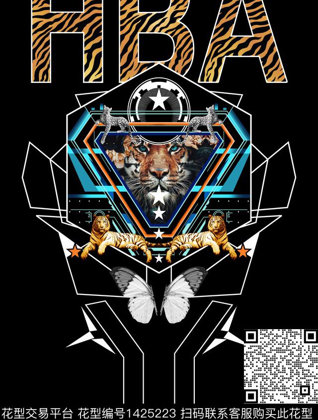 PHILIPPPLEIN时尚老虎数码印花华亿平台下载（图片编号: 1425223） - 瓦栏（Walan）