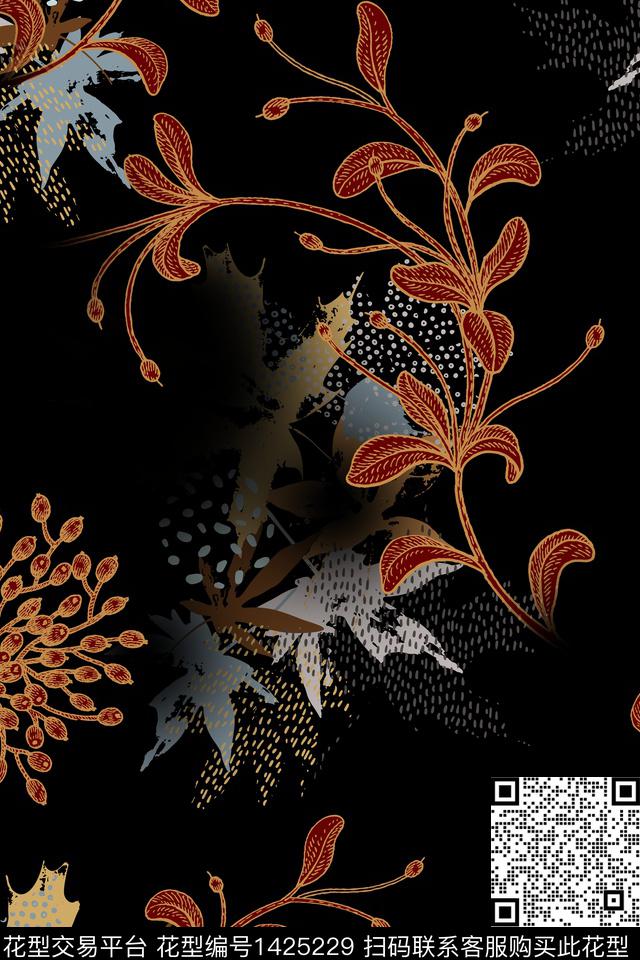 连衣裙女装旗袍传统印花华亿平台下载（图片编号: 1425229） - 瓦栏（Walan）