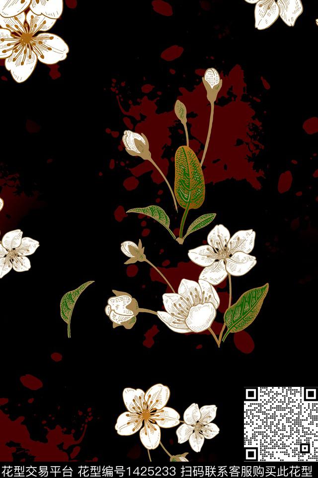 连衣裙女装旗袍传统印花华亿平台下载（图片编号: 1425233） - 瓦栏（Walan）