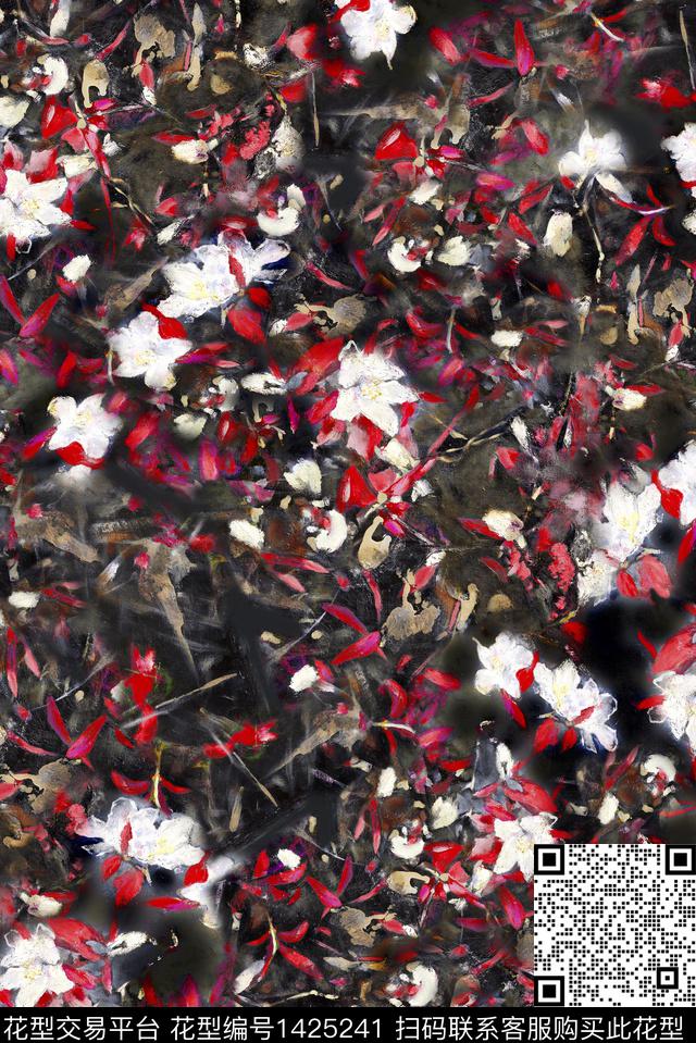 连衣裙女装香云纱数码印花华亿平台下载（图片编号: 1425241） - 瓦栏（Walan）