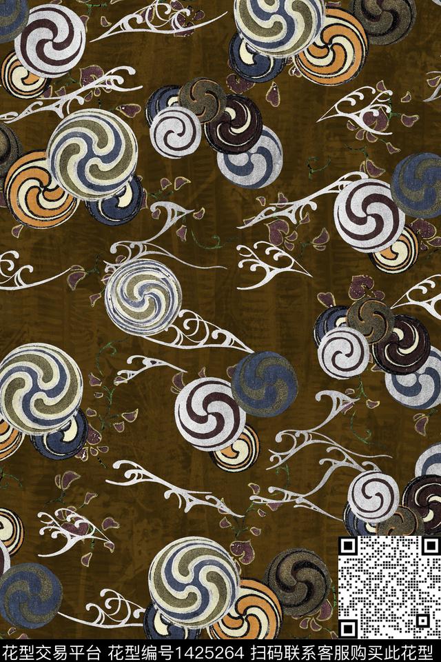 数码华亿平台女装香云纱数码印花华亿平台下载（图片编号: 1425264） - 瓦栏（Walan）