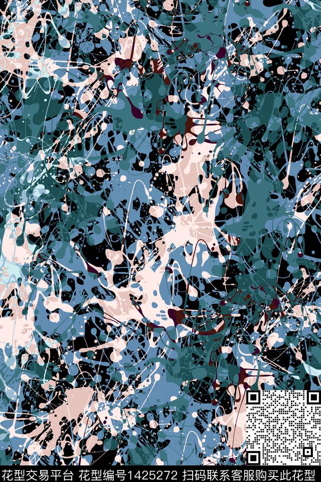 抽象男装户外家居服传统印花华亿平台下载（图片编号: 1425272） - 瓦栏（Walan）