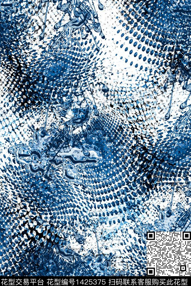 抽象男装户外家居服数码印花华亿平台下载（图片编号: 1425375） - 瓦栏（Walan）