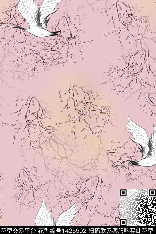 连衣裙女装旗袍传统印花华亿平台下载（图片编号: 1425502） - 瓦栏（Walan）