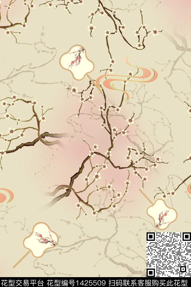 连衣裙女装旗袍传统印花华亿平台下载（图片编号: 1425509） - 瓦栏（Walan）