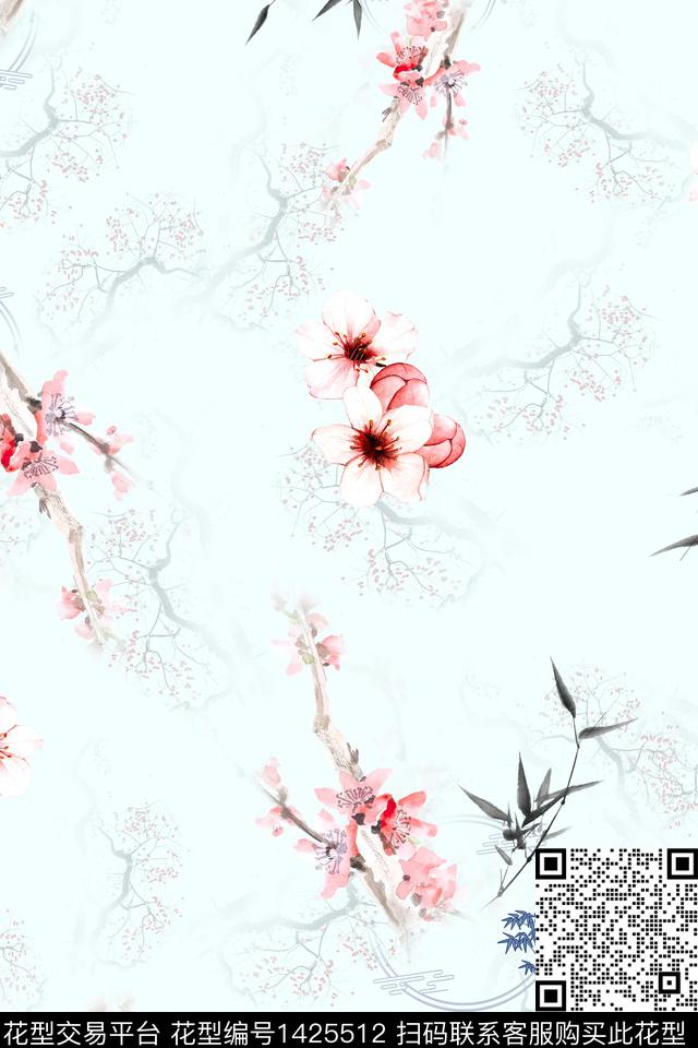 连衣裙女装旗袍传统印花华亿平台下载（图片编号: 1425512） - 瓦栏（Walan）