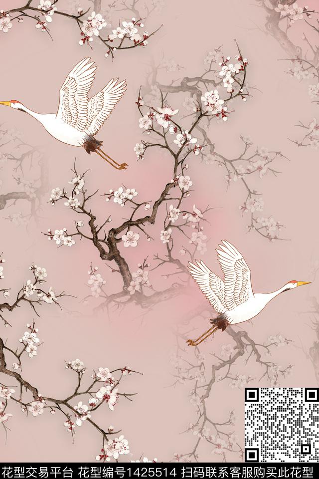 连衣裙女装旗袍传统印花华亿平台下载（图片编号: 1425514） - 瓦栏（Walan）