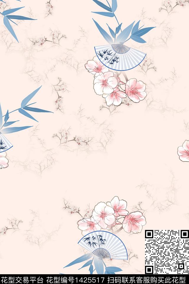 连衣裙女装旗袍传统印花华亿平台下载（图片编号: 1425517） - 瓦栏（Walan）